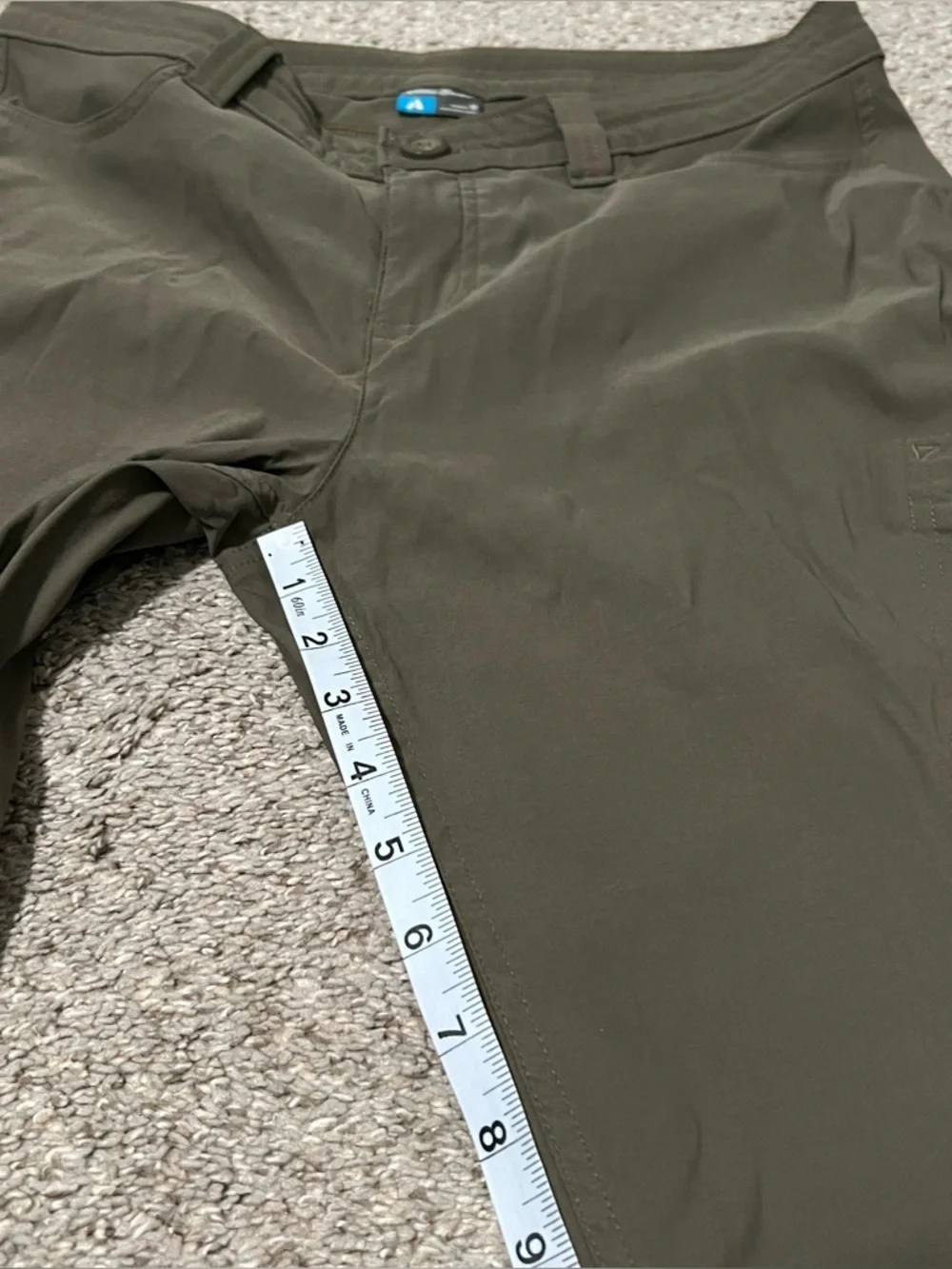 Eddie Bauer Women’s Nylon Blend Olive First Ascent Cargo Hiking Pants Sz 10 - Picture 5 of 13